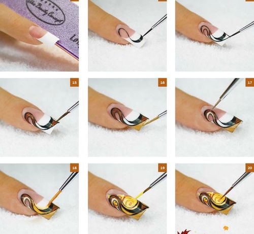 Дизайн ногтей с помощью ручки (61 фото)